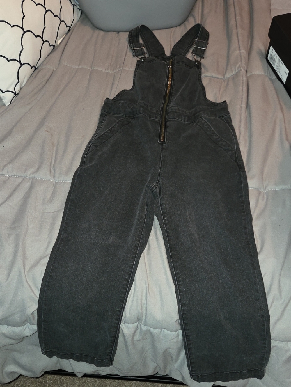 art class Black Denim Overalls